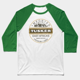 Tusker East Africa   --- Vintage Beer Aesthetic Baseball T-Shirt